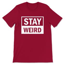 StayWeirdBoxed-CRedWhite