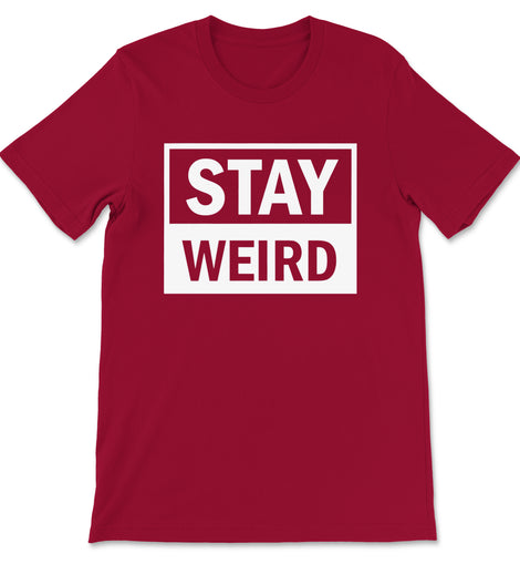 StayWeirdBoxed-CRedWhite